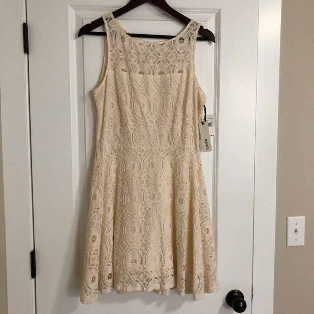 BB Dakota Ivory Lace Detail Dress